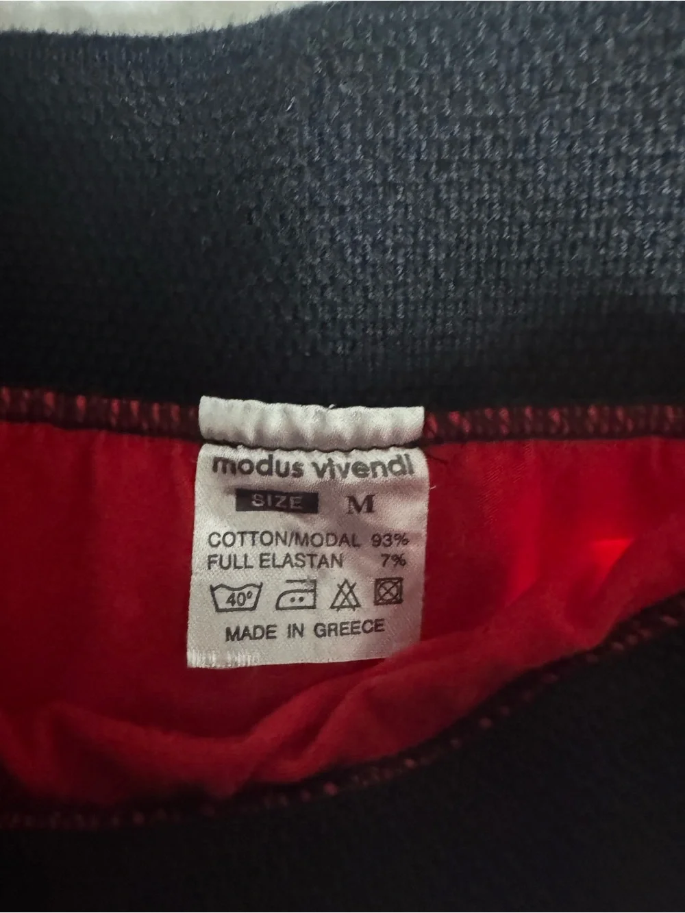 MODUS VIVENDI Men's Red Athletic Jock Brief with Wide Branded Waistband